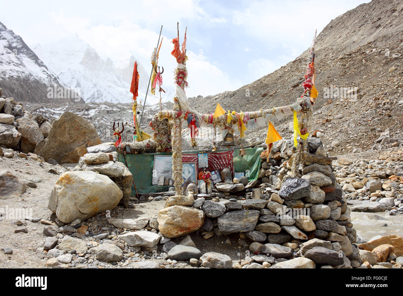 Lord Shiva temple Gangotri Uttarakhand India Asia Stock Photo