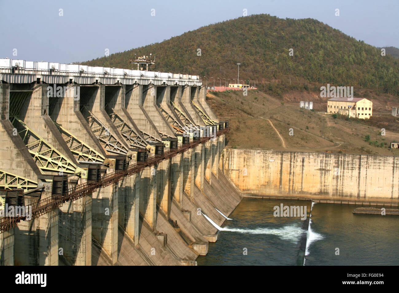 Chandil Dam Hydro electric power project 2x4 MW capacity at Chandil , Saraikela Kharsanwa district of Jharkhand , India Stock Photo