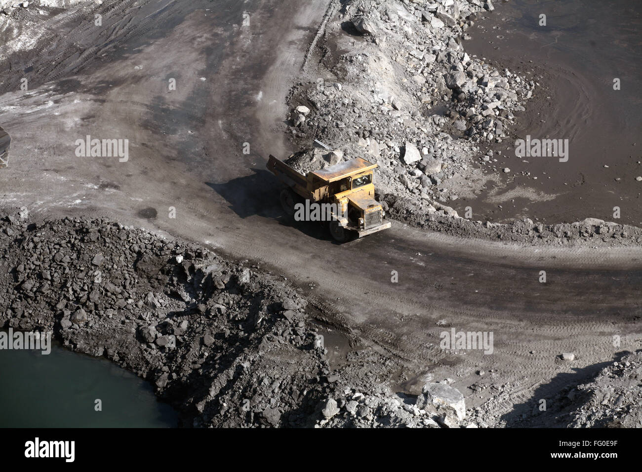 Overview of Coal mine in Jharkhand , India Stock Photo Alamy