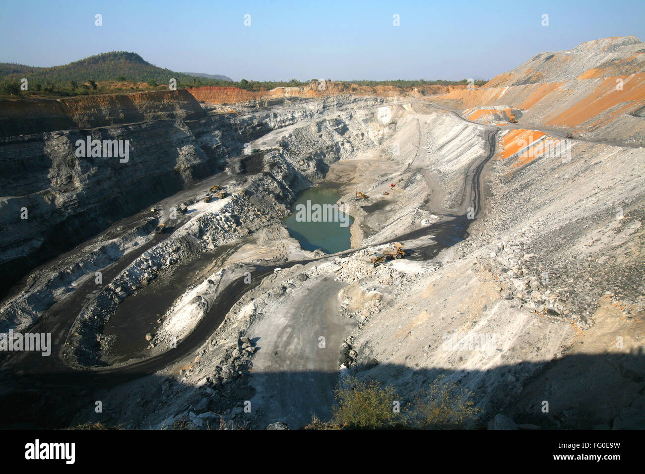 Overview of Coal mine in Jharkhand , India Stock Photo Alamy