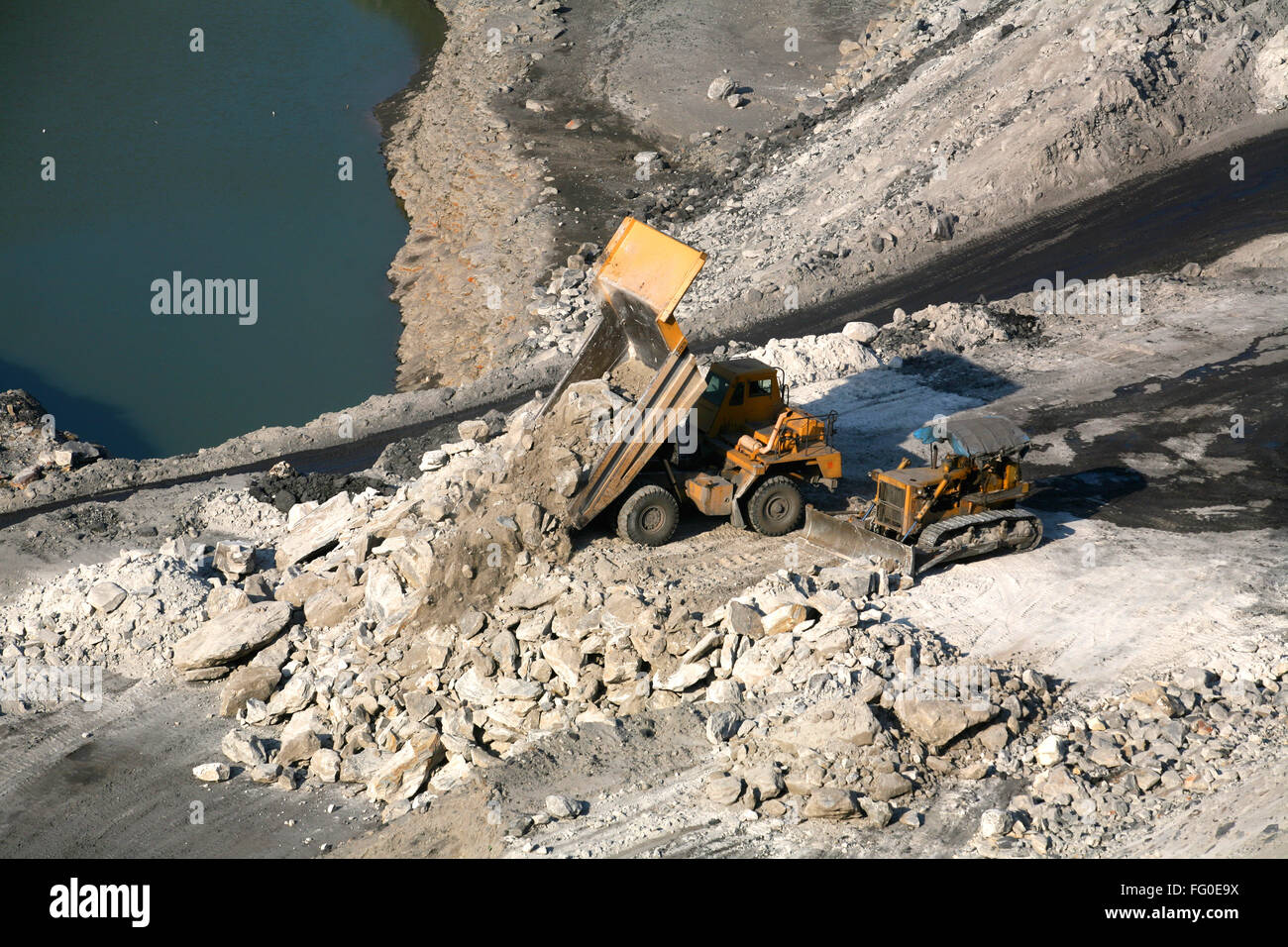 Coal mine in Jharkhand , India Stock Photo Alamy