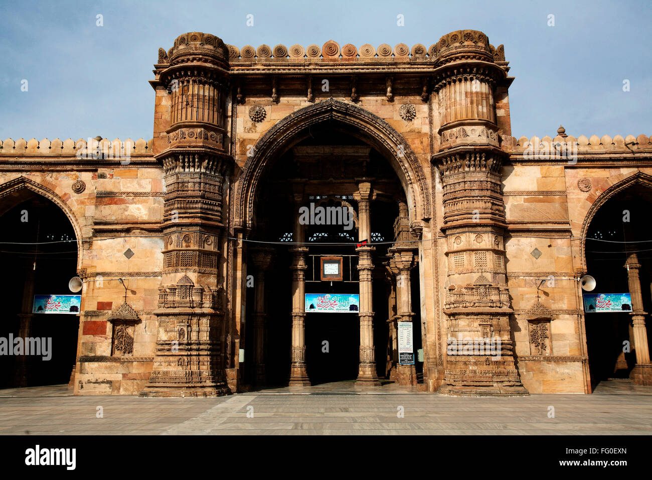 Teen darwaza of jama masjid in 1423 AD ; Ahmedabad ; Gujarat ; India