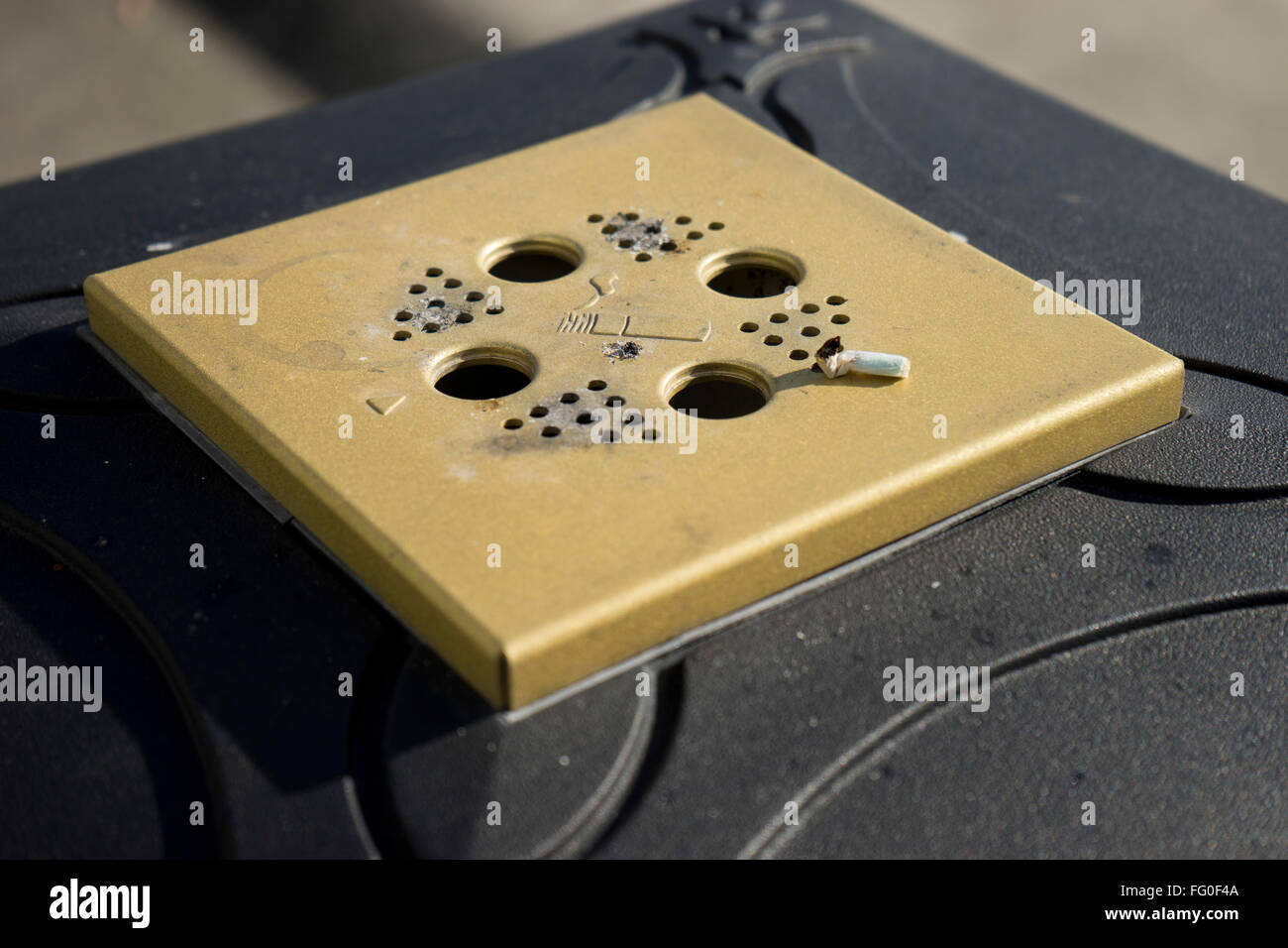 Cigarette disposal bin in London, UK Stock Photo Alamy