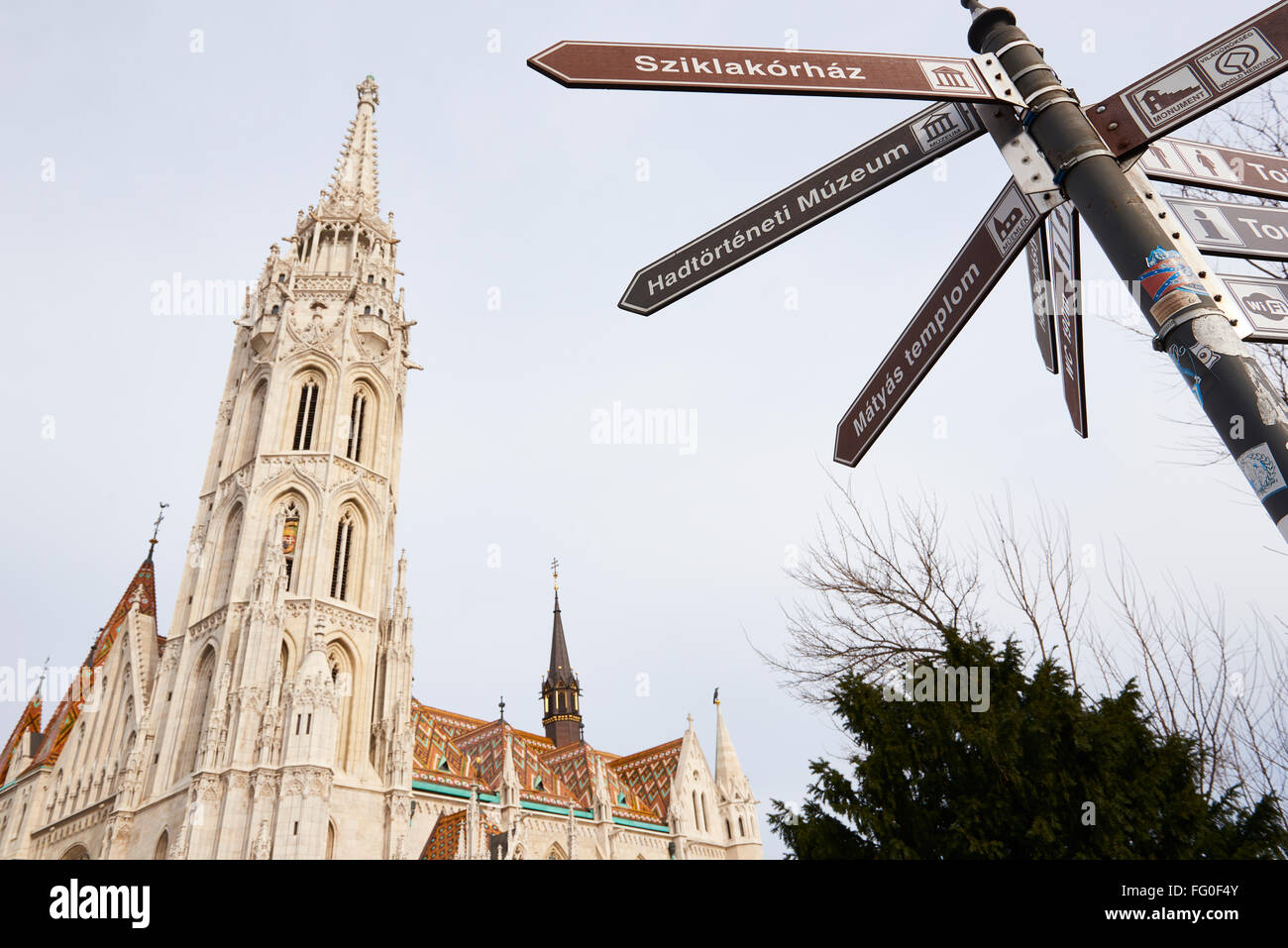 Direction sign in budapest hi-res stock photography and images - Alamy