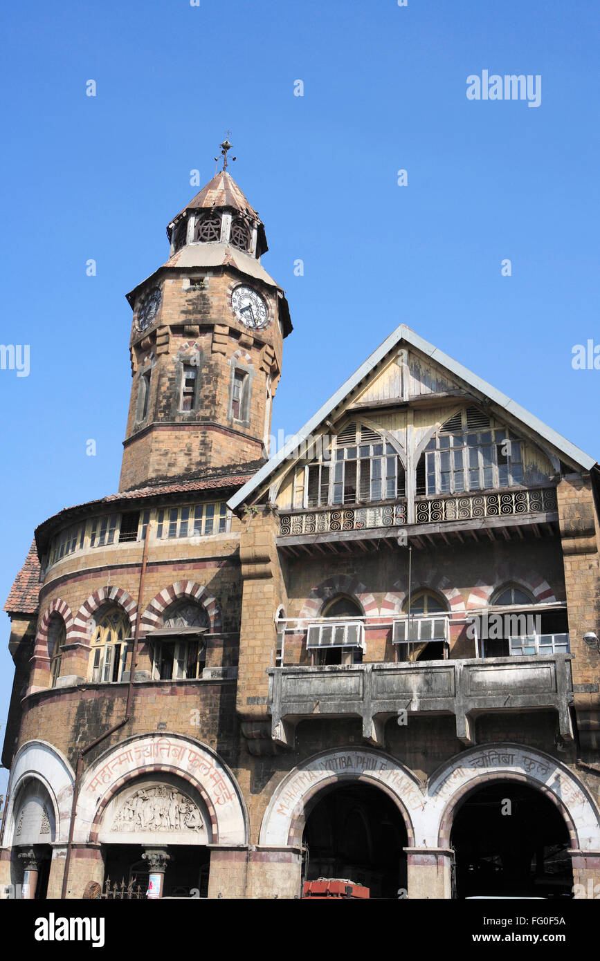 Crawford Market, clock tower, Mahatma Jyotiba Phule Mandai, Bombay