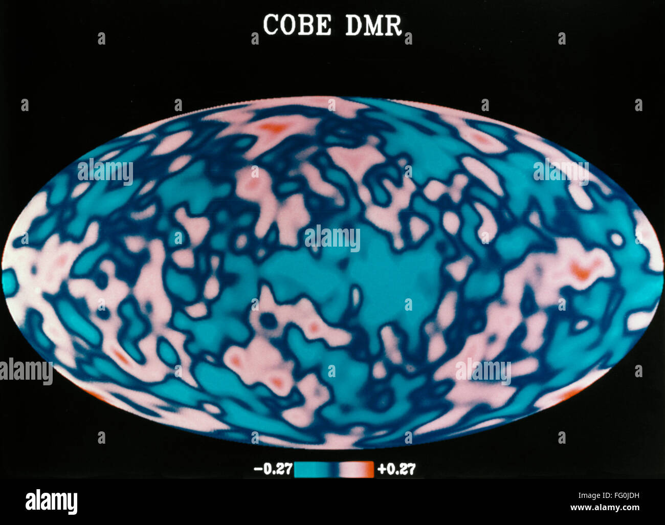 SPACE MAP OF SPACE, 1992. /nA microwave map of the sky made from one