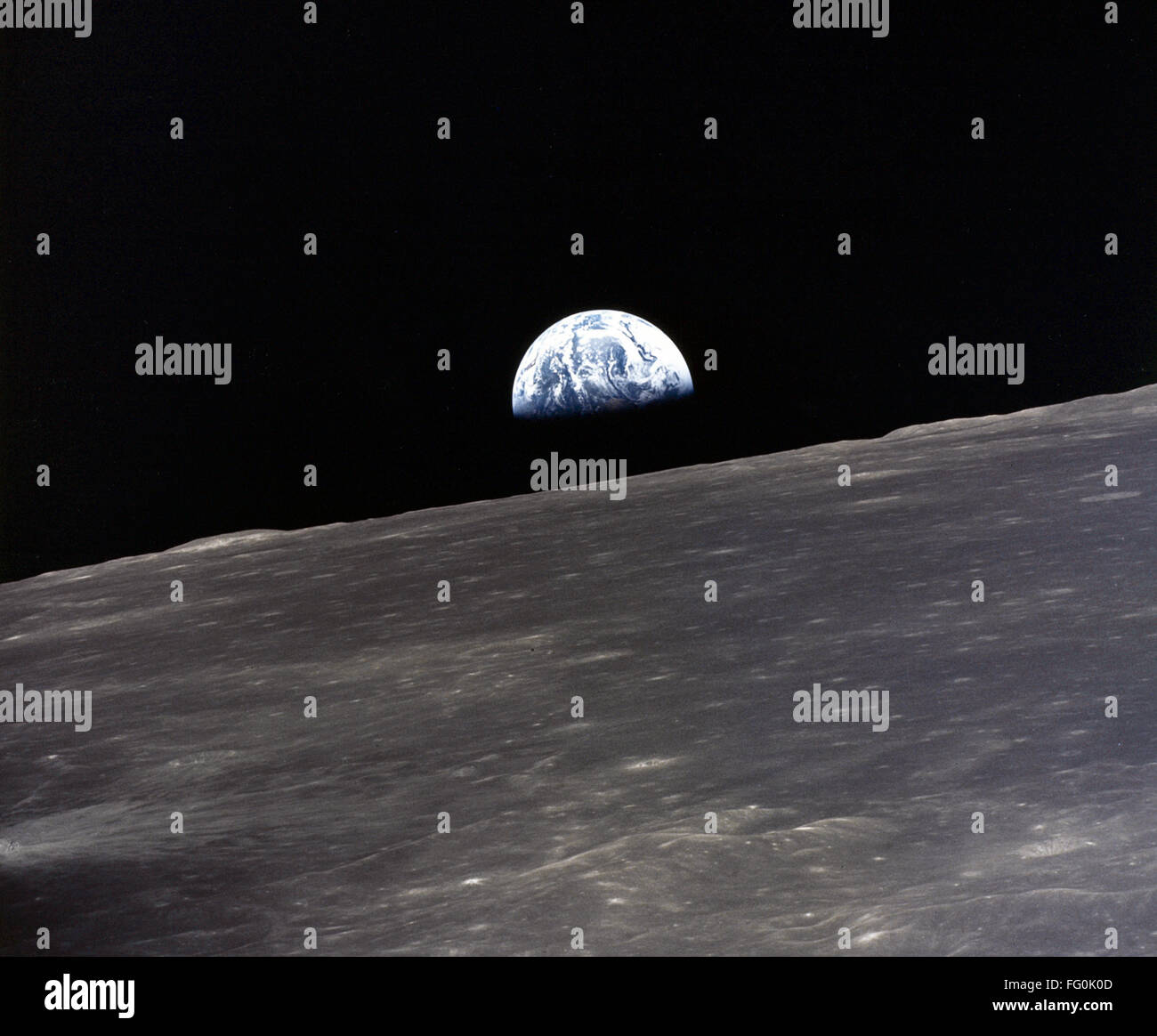 Earth rising over moon apollo 11 High Resolution Stock Photography and ...