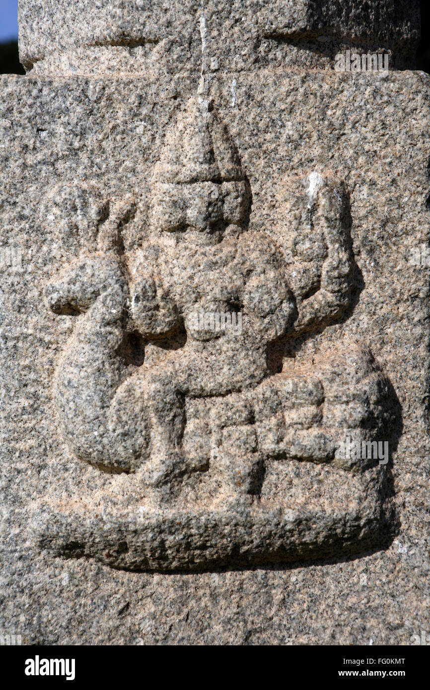 Statue God kartikeya swami son of shankara Hampi Vijayanagar UNESCO ...