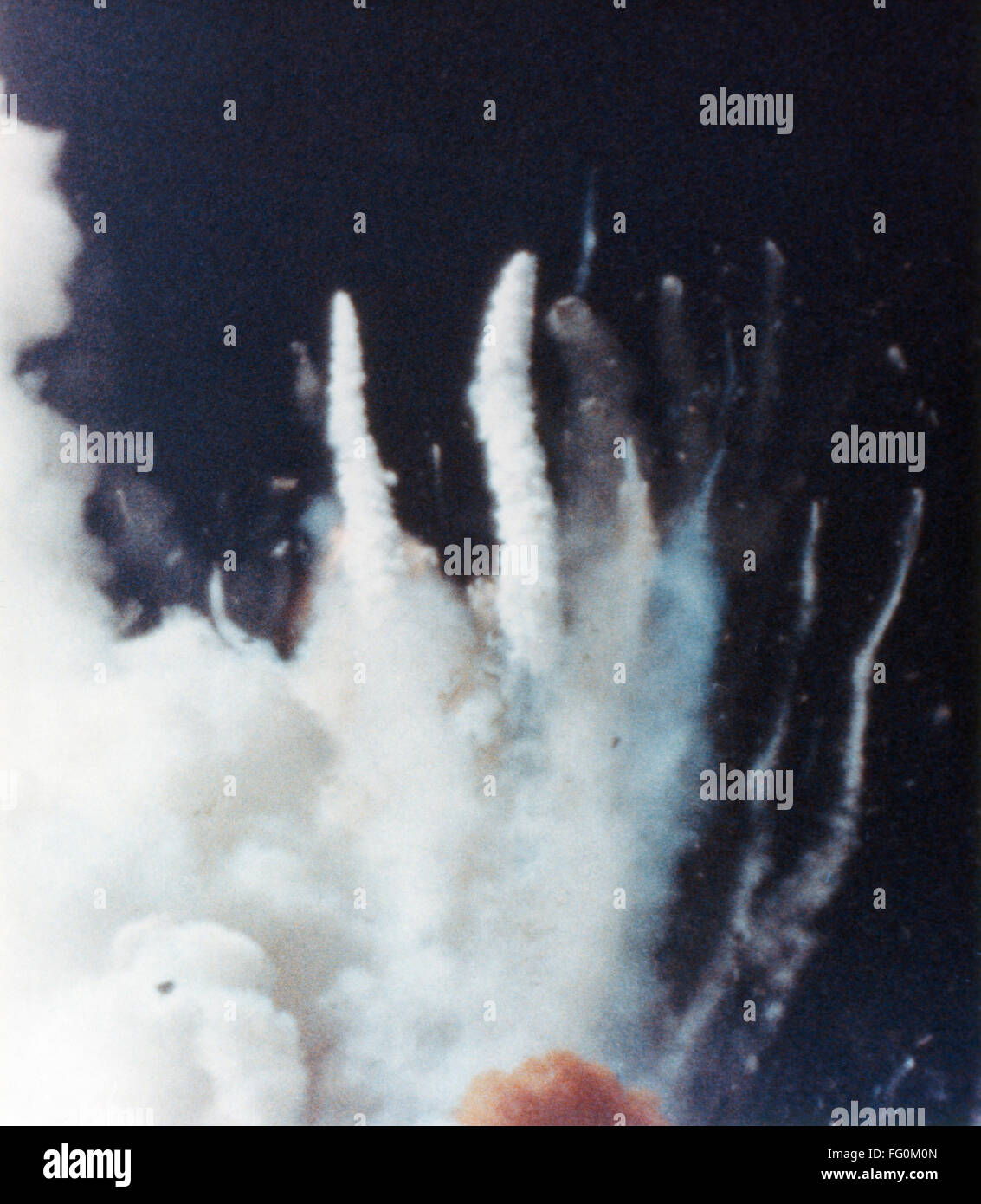 CHALLENGER DISASTER, 1986. /nThe Space Shuttle Challenger accident at