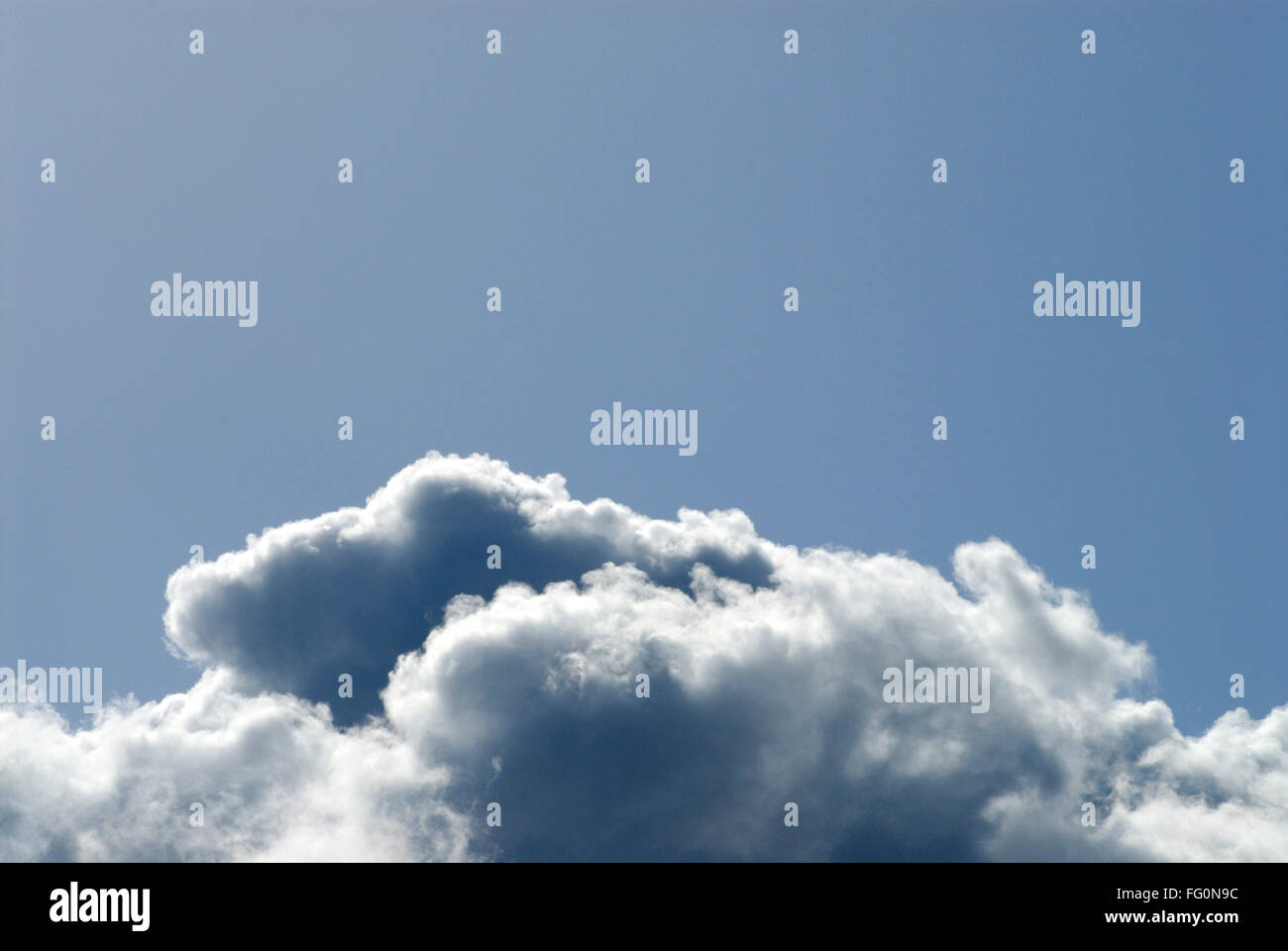 White grey clouds and blue sky , Bombay Mumbai , Maharashtra , India Stock Photo