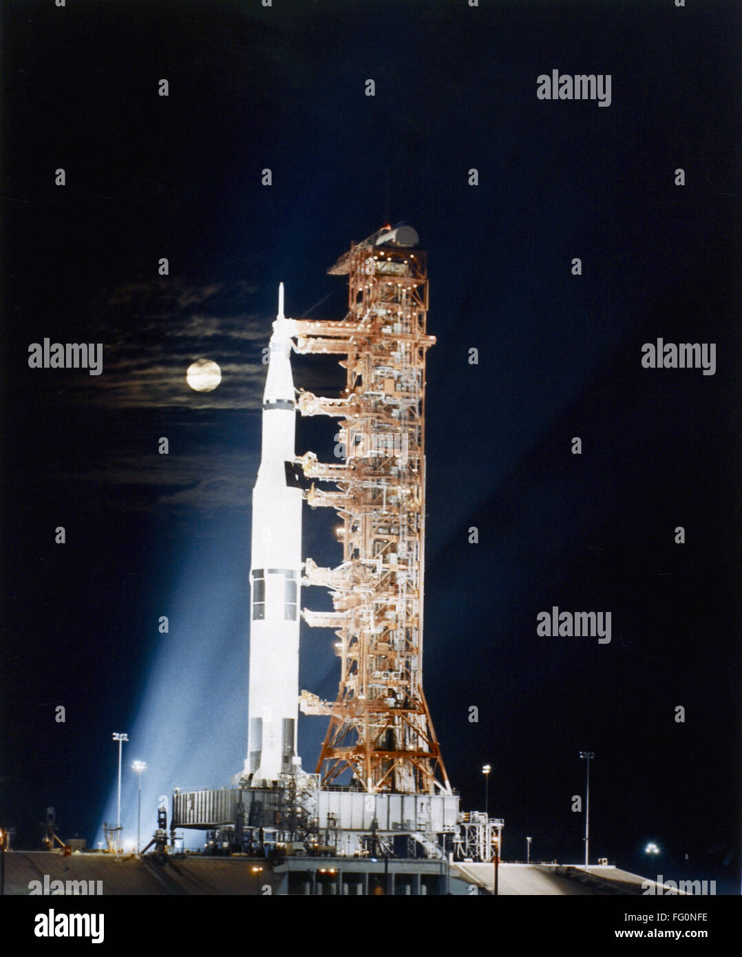 Neil Armstrong MOON MISSION Saturn V Transporter Apollo 11 Launch Pad PHOTO 