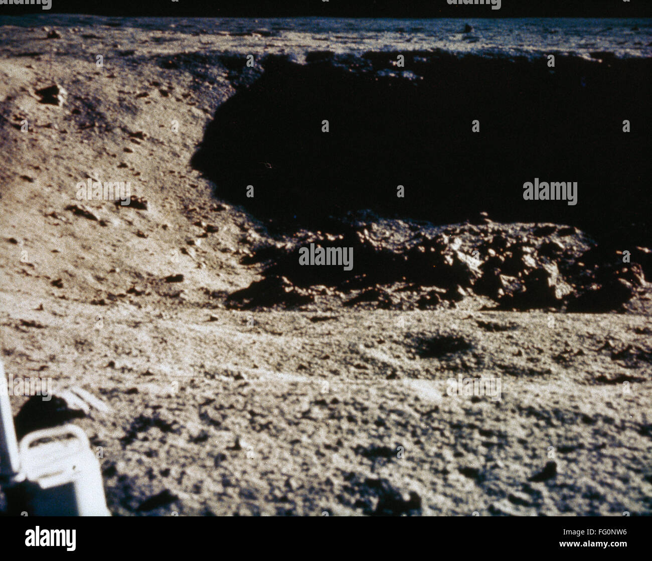 APOLLO 11: CRATER, 1969. /nCrater photographed by the Apollo 11 crew ...