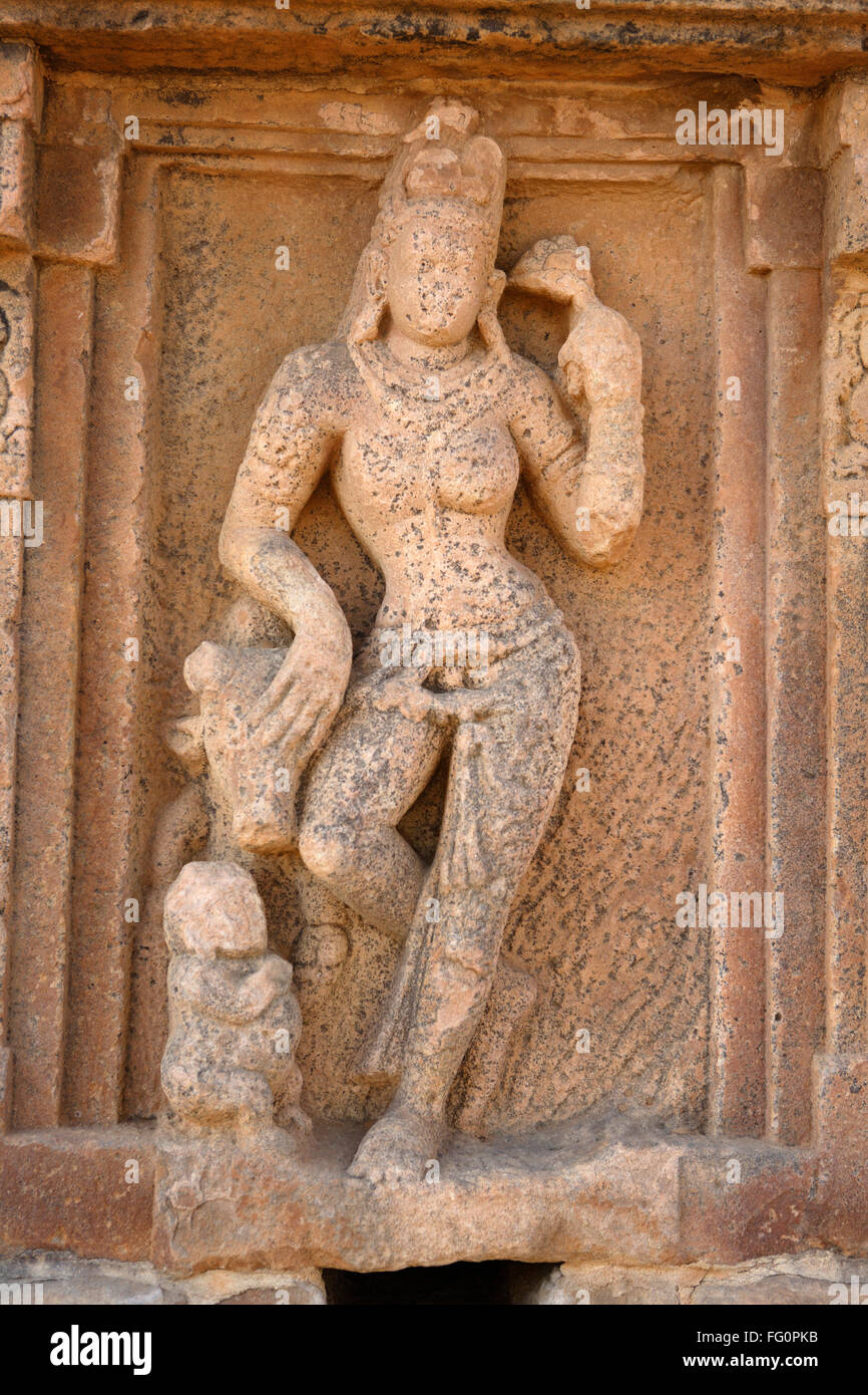 Ardhanari Nateshvara Kadasiddeshvara Temple Pattadakal UNESCO World Heritage Site Bagalkot Karnataka India - MBT 111025 Stock Photo