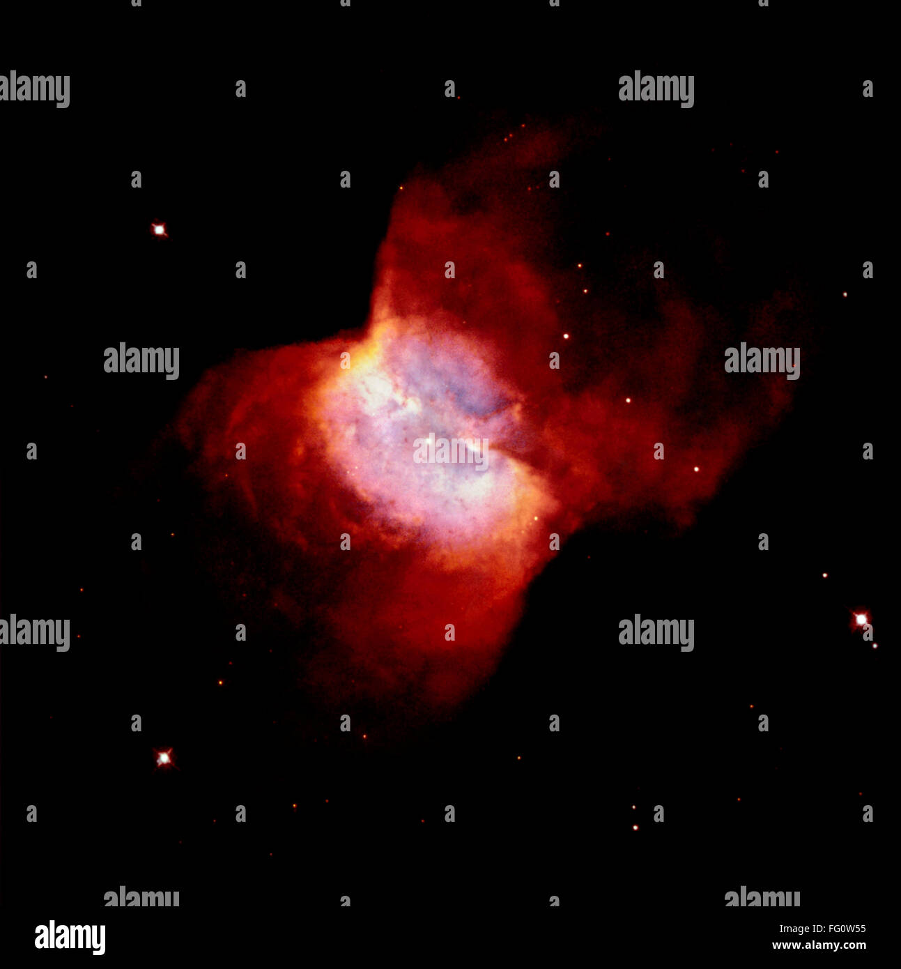 HUBBLE: NEBULA. /nThe bipolar planetary nebula NGC 2346, photographed by the Hubble Space Telescope, 6 March 1997. Stock Photo