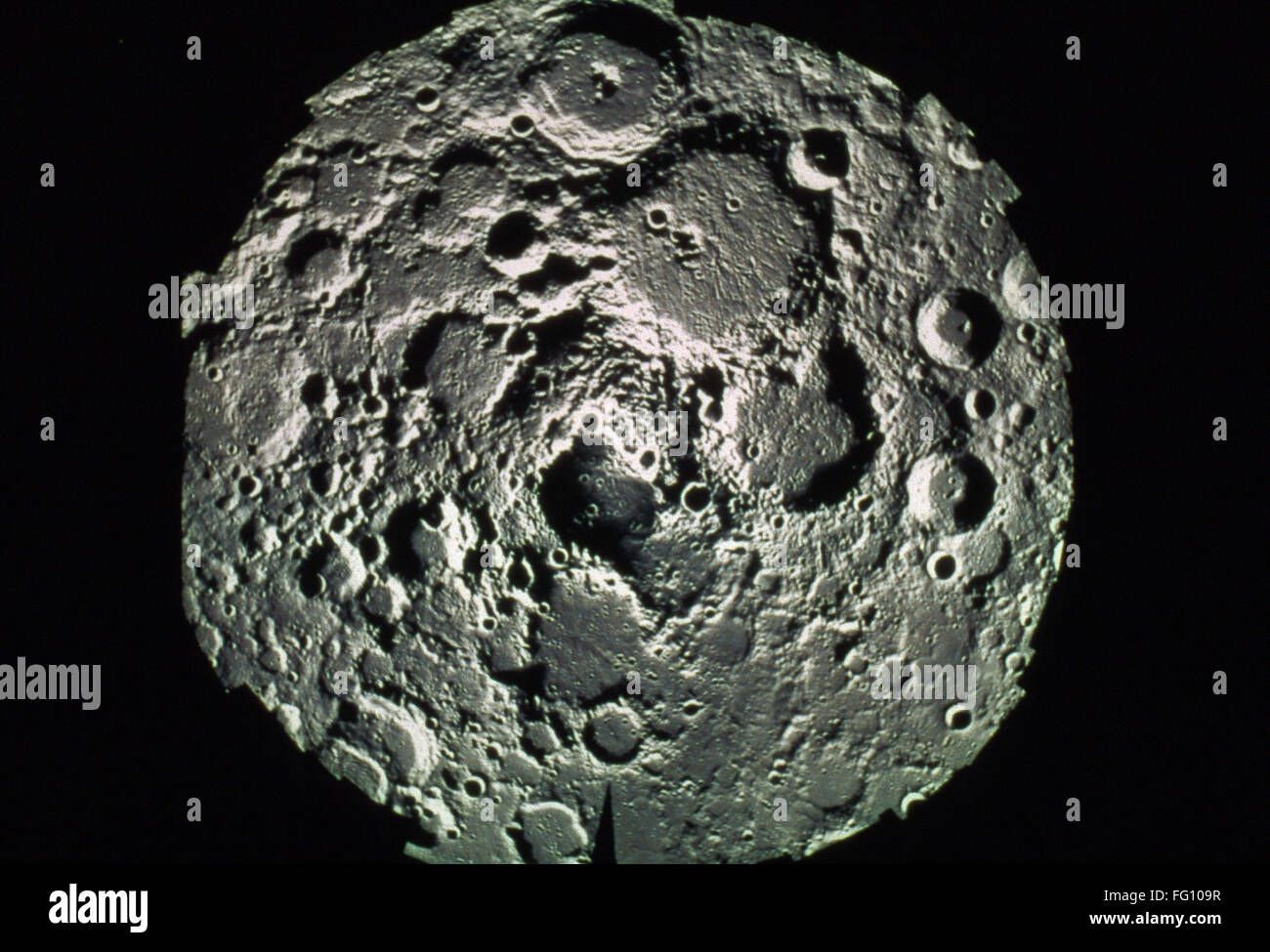 MOON NORTH POLE, 1994. photograph of the North Pole of the