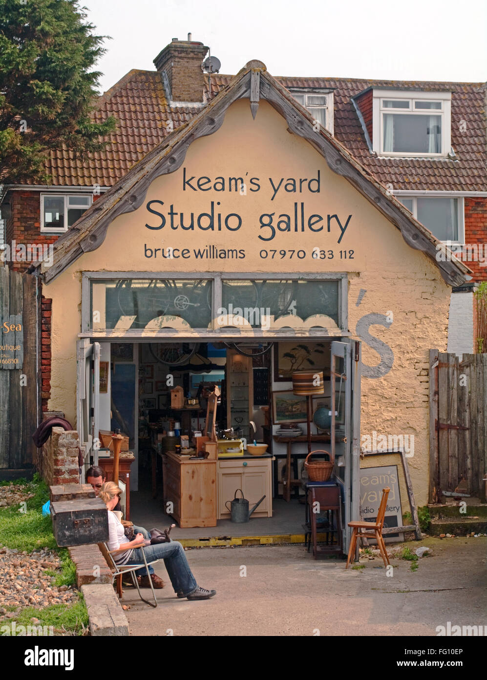 Whitstable, Studio Gallery Antique Shop, Kent Stock Photo Alamy