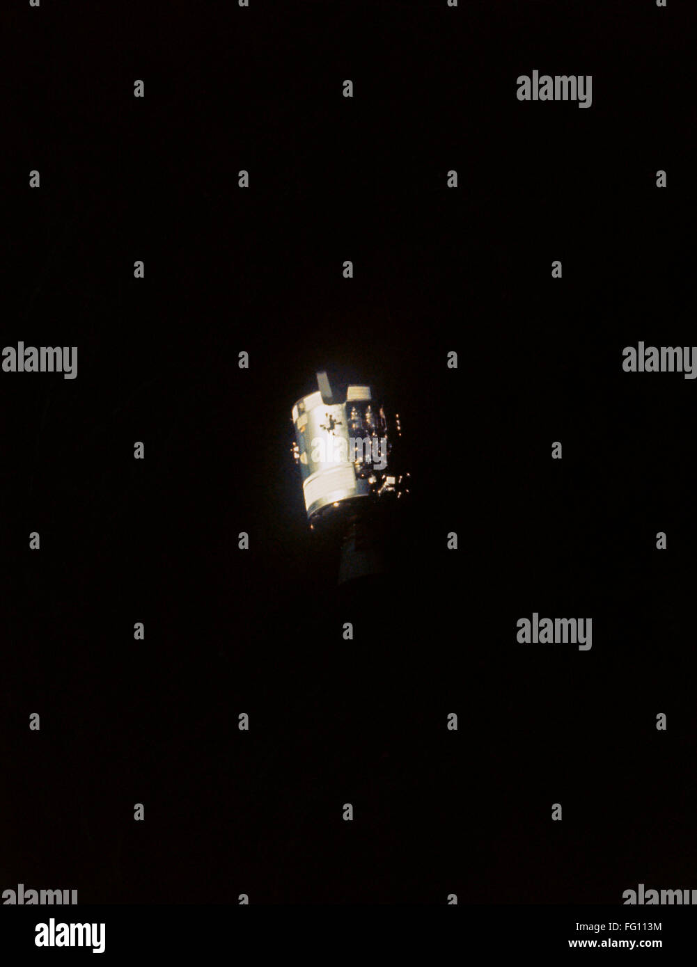 APOLLO 13: SERVICE MODULE. /nThe severely damaged Apollo 13 service