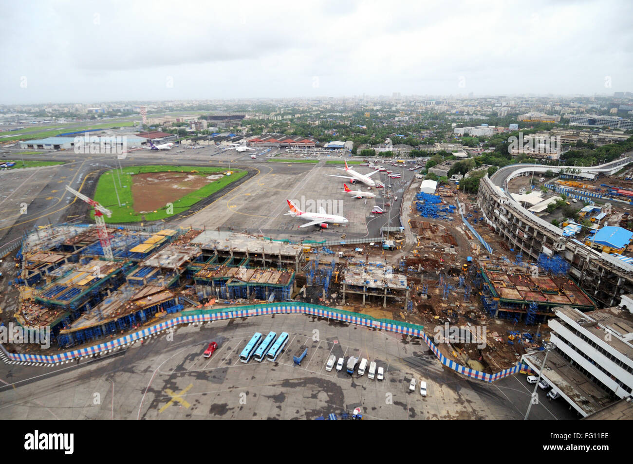 aerial view of chhatrapati shivaji international airport ; Sahar