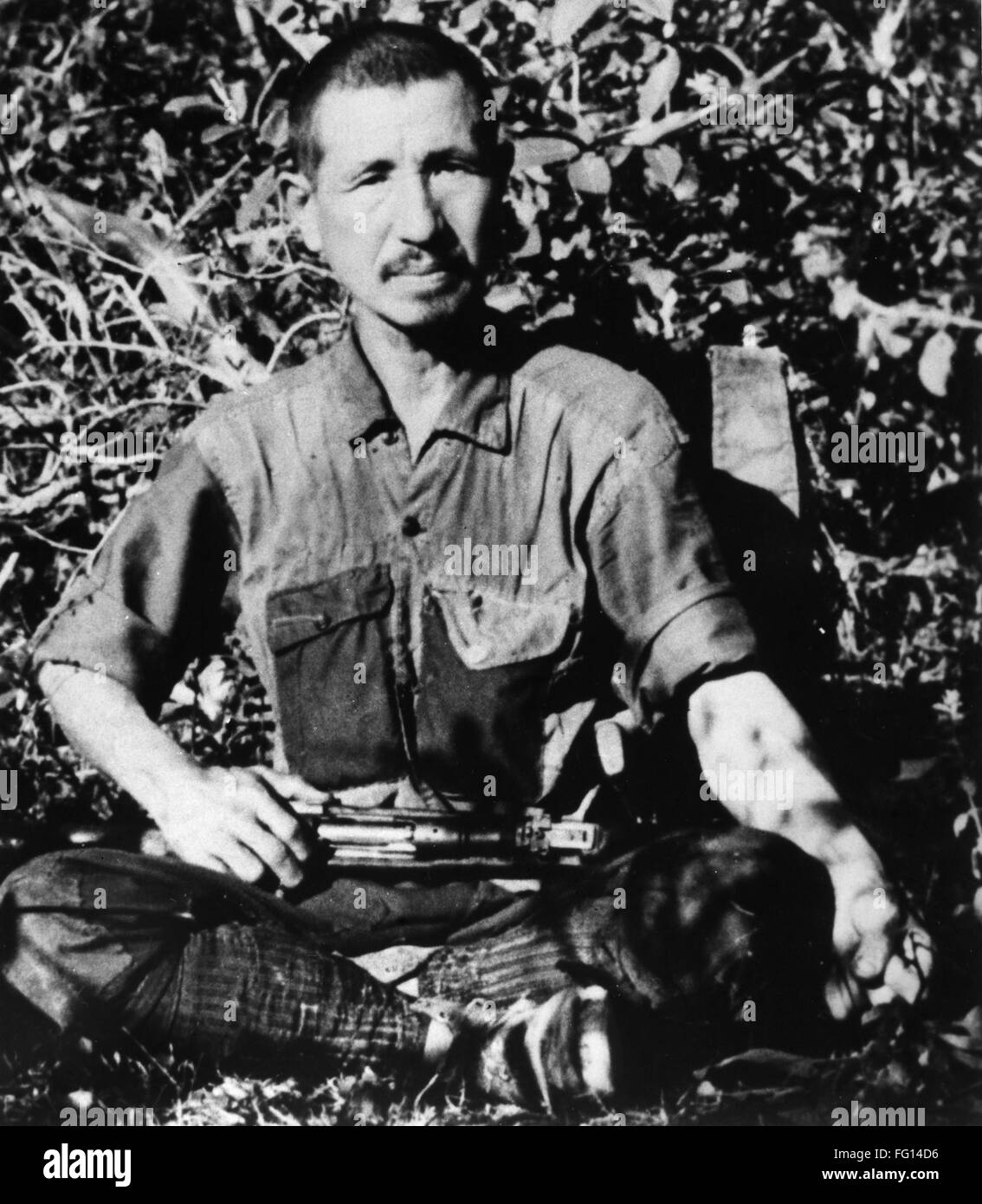 HIROO ONODA (1922-2014). /nJapanese army officer during World War II, who did not surrender until 1974. Photograph, 1974. Stock Photo