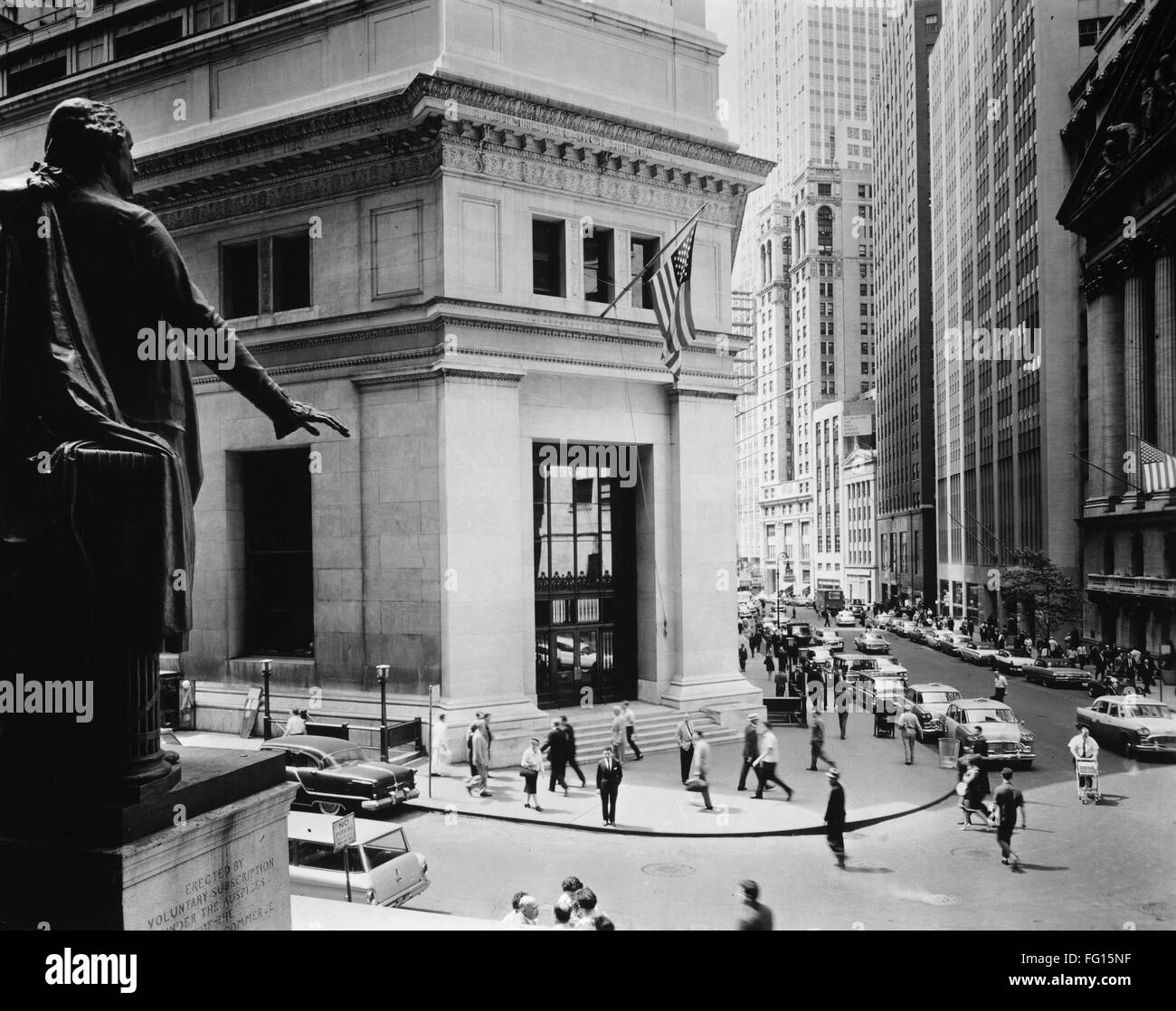 NEW YORK STOCK EXCHANGE. /nA view of the intersection of Broad and