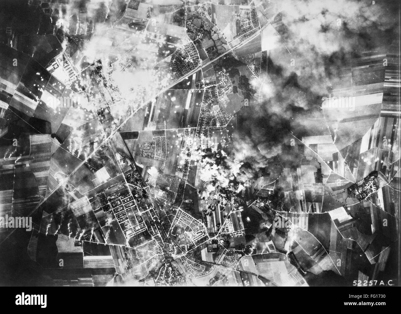 WORLD WAR II LEIPZIG, 1944. /nThe Taucha aviation engine plant in