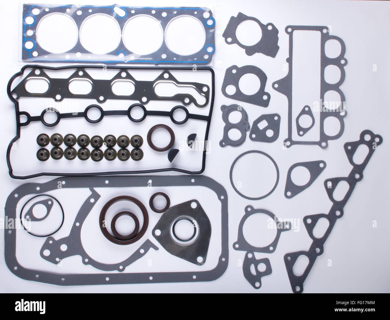 Set of gaskets for the engine Stock Photo Alamy