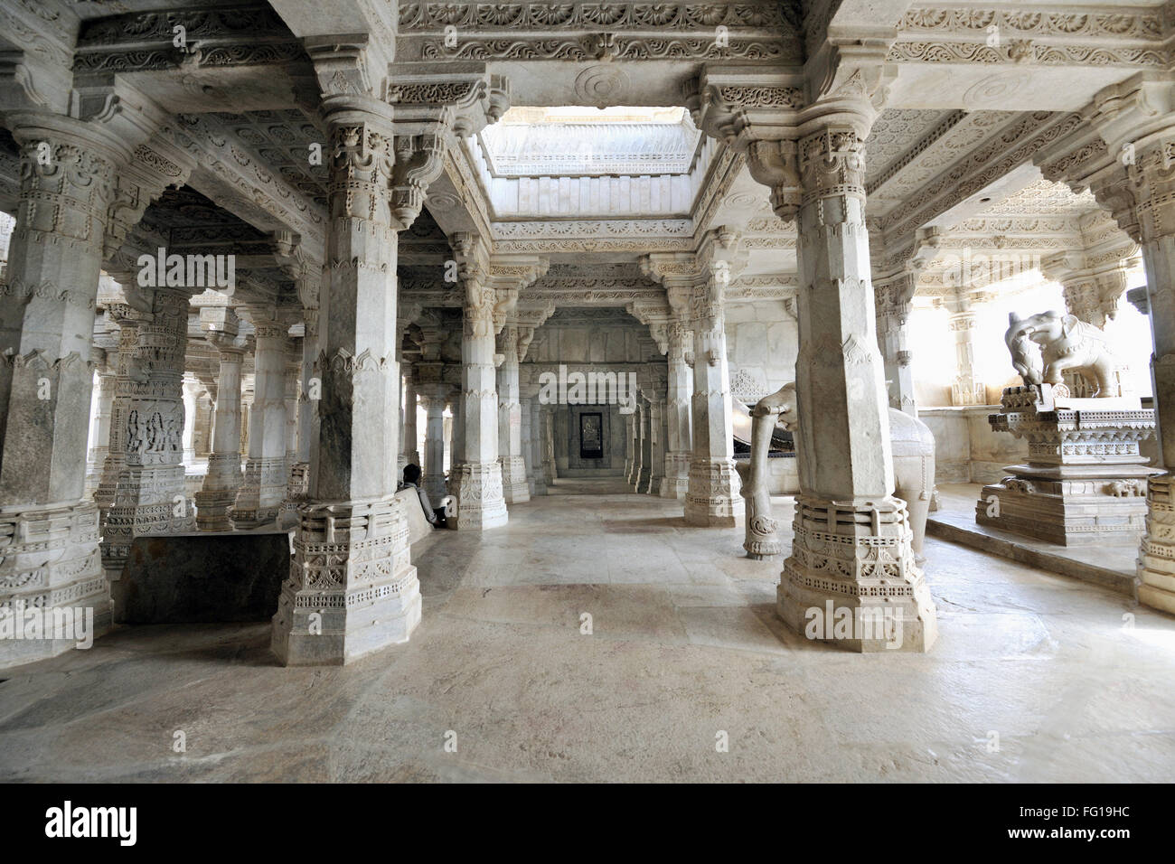 Adinath Jain Temple Ranakpur Rajasthan India Asia June 2010 Stock Photo