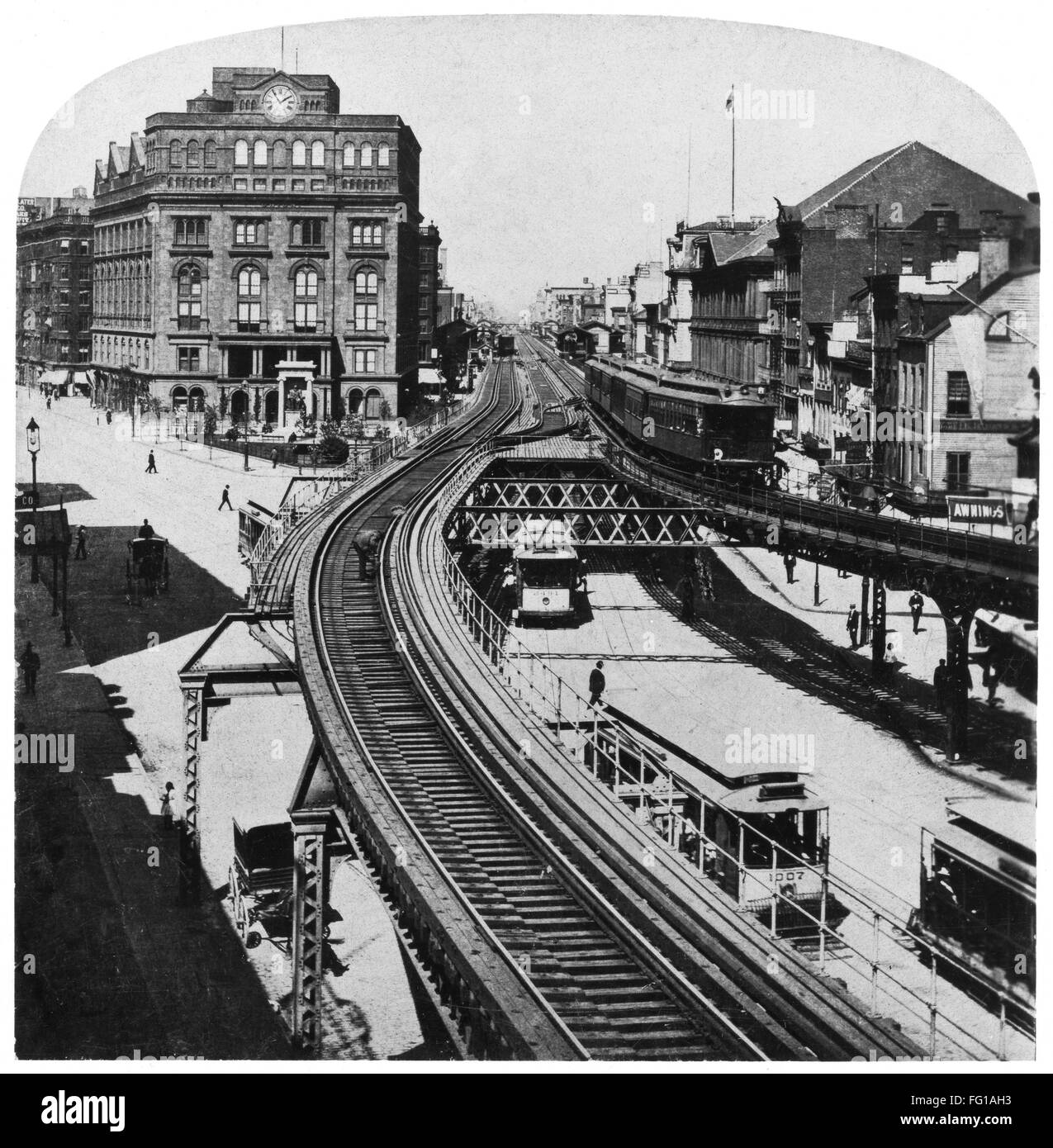 NYC COOPER UNION, 1904. /nA view of Cooper Union and the Third Avenue