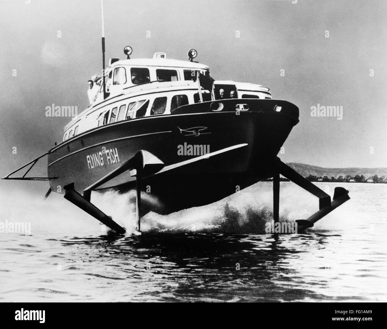HYDROFOIL, 1960. /nThe Italian hydrofoil 'The Flying Fish,' Photograph