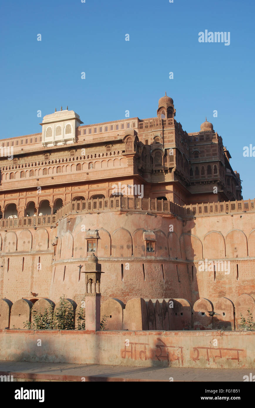 Close view of Junagarh fort , Bikaner , Rajasthan , India Stock Photo