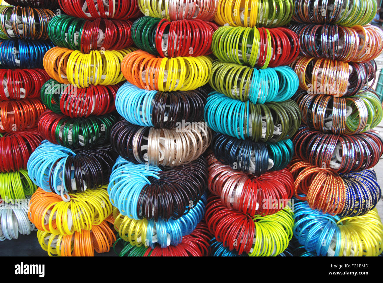 Colourful bangles , Jodhpur , Rajasthan , India Stock Photo Alamy