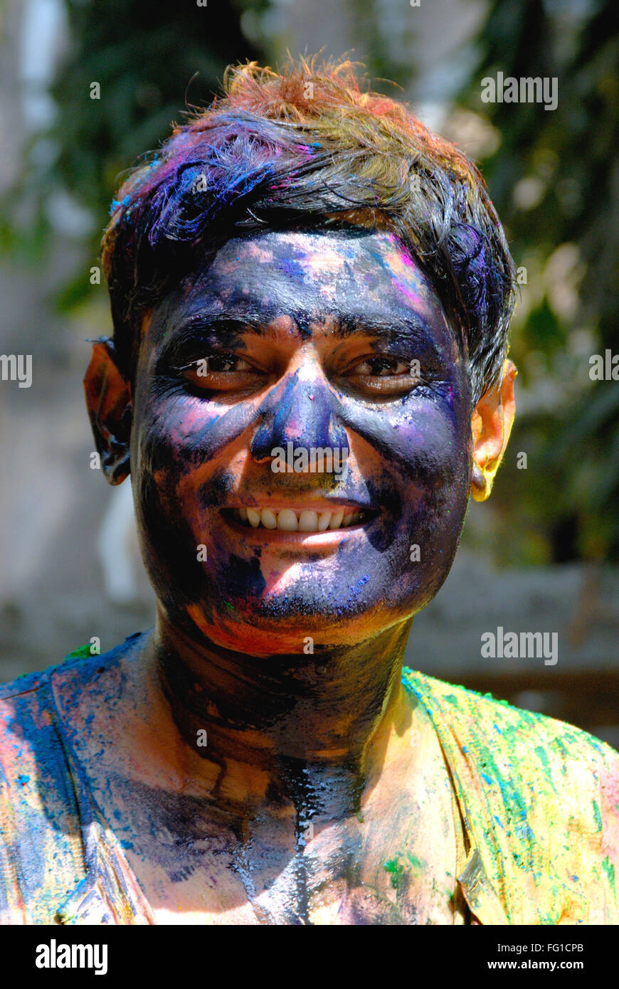 man holi effect