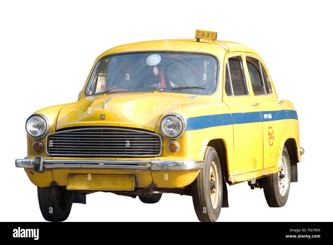 Yellow taxi , Hindustan Ambassador car manufactured by Hindustan ...