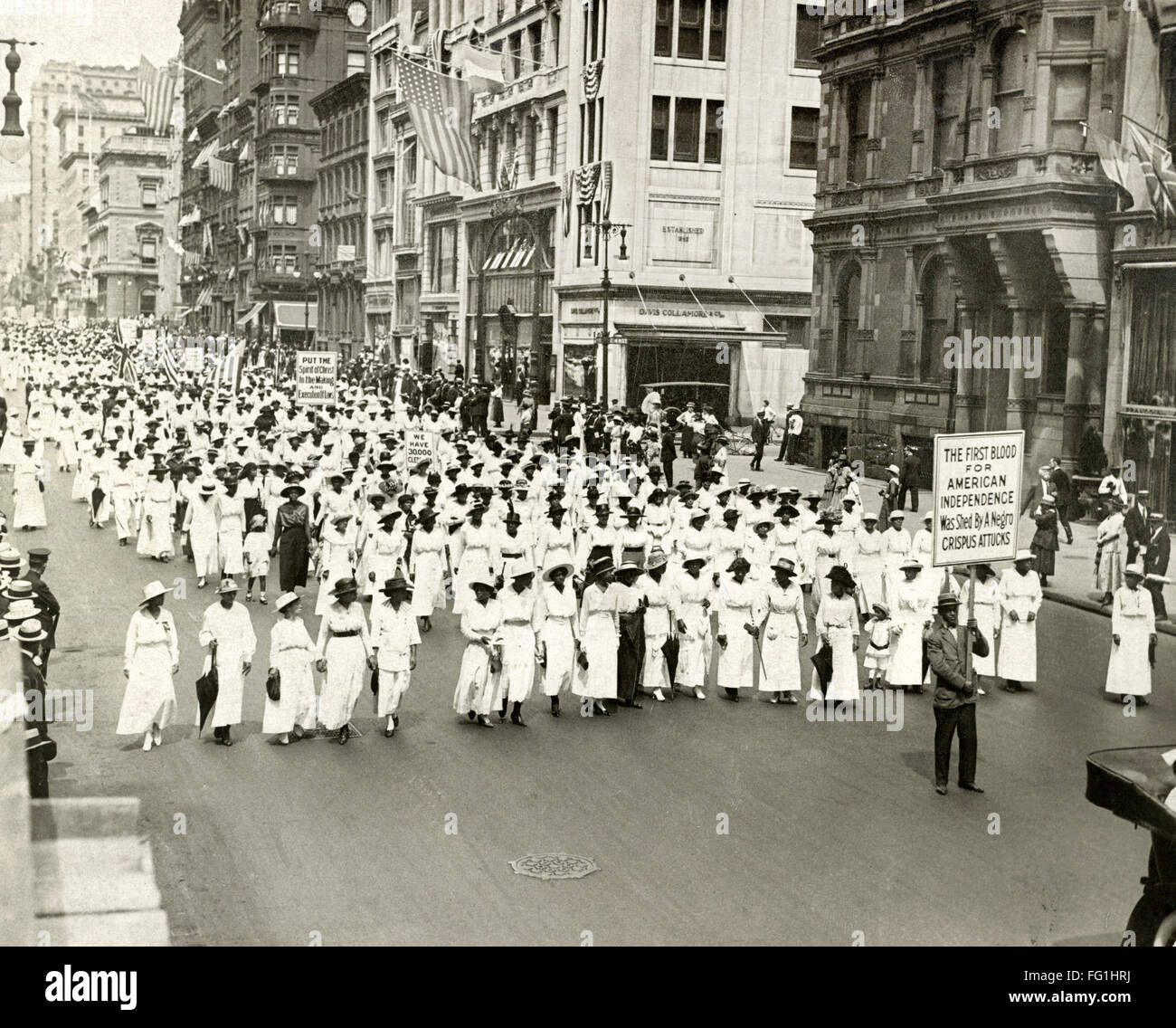 NAACP PARADE, NYC, 1917. /nThe Silent Protest Parade, sponsored by the