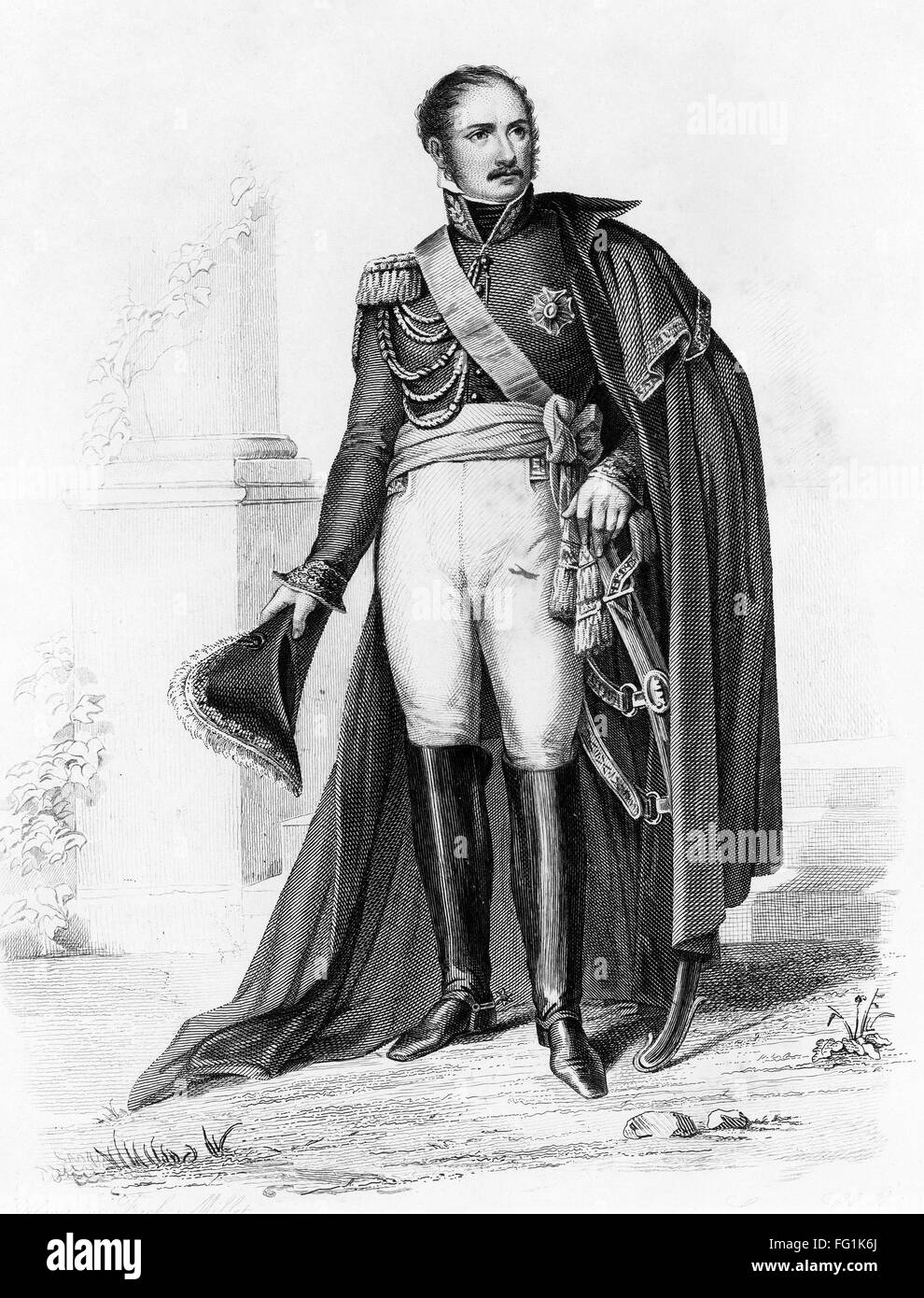 EUGENE de BEAUHARNAIS /n(1781-1824). French general, stepson of Napoleon I. Engraving. Stock Photo