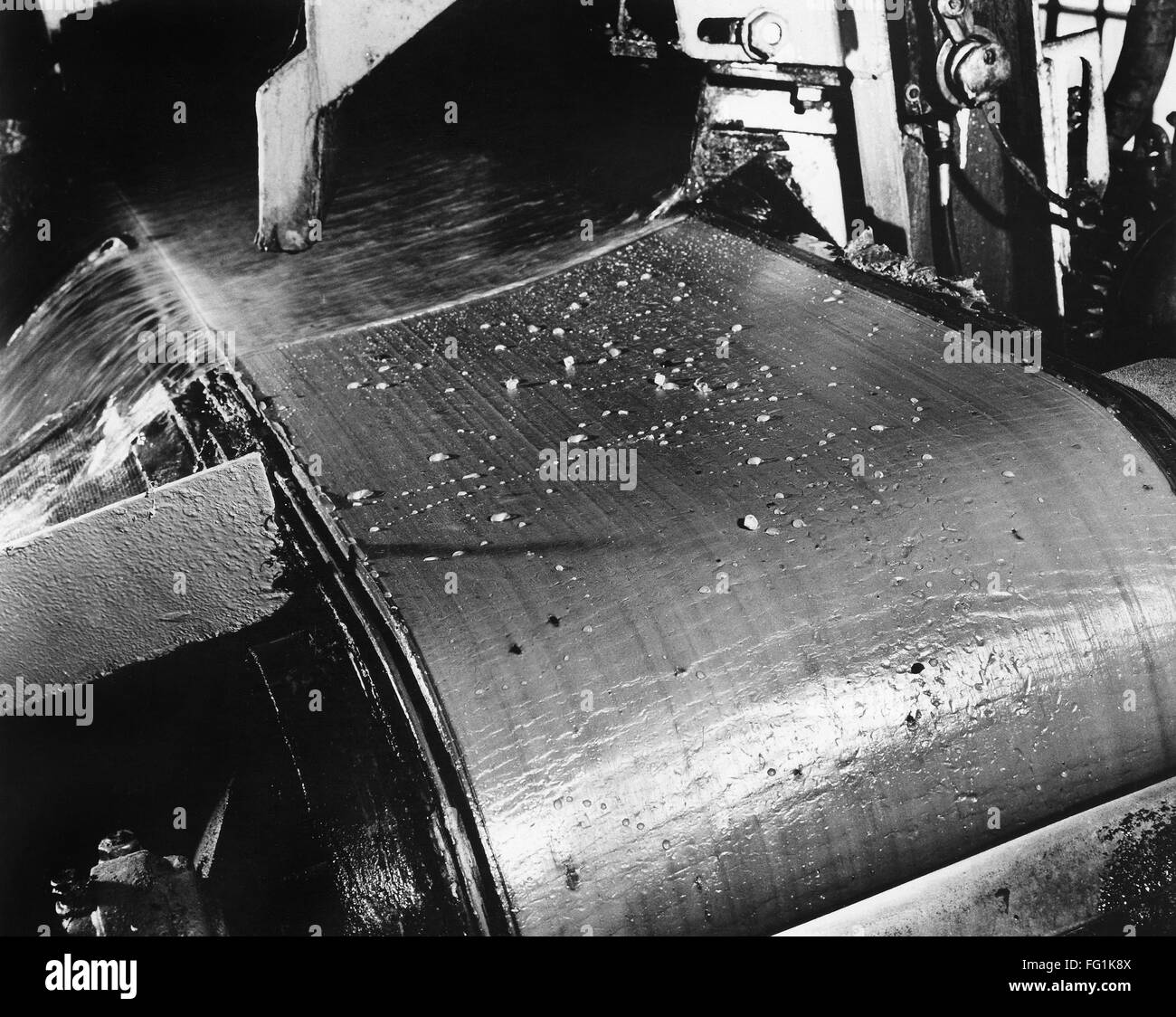 SOUTH AFRICA: DIAMONDS. /nDiamonds on a grease belt at the central ...