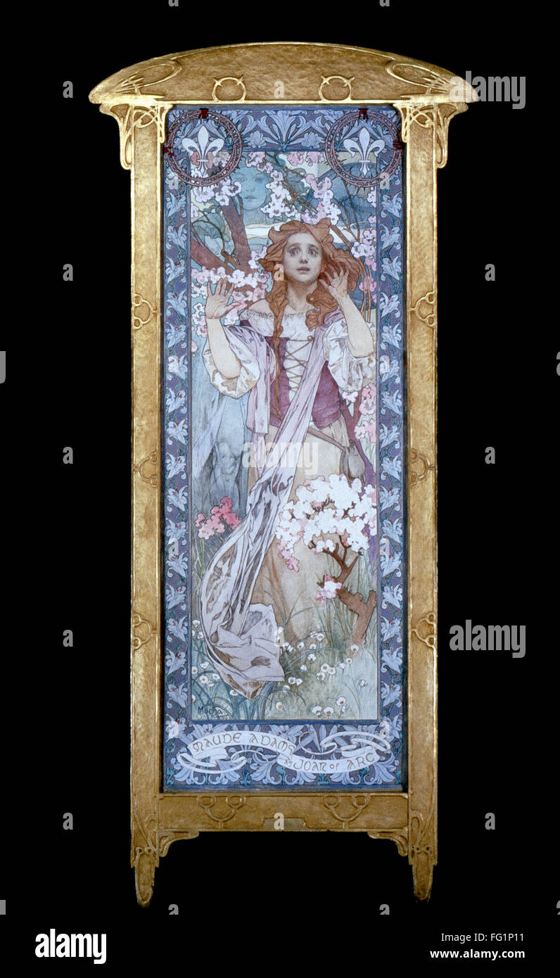 MUCHA: MAUDE ADAMS. /nAmerican actress Maude Adams (1872-1953) as Joan ...