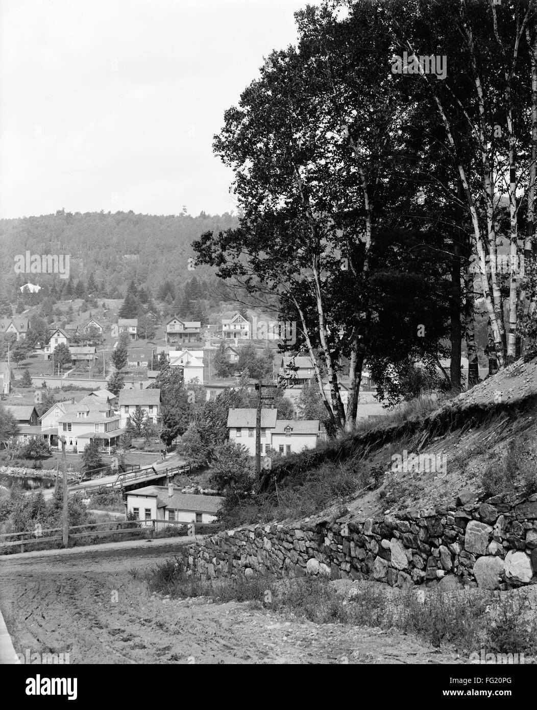 SARANAC LAKE, c1915. /nMount Pisgah in the Adirondack Mountains in
