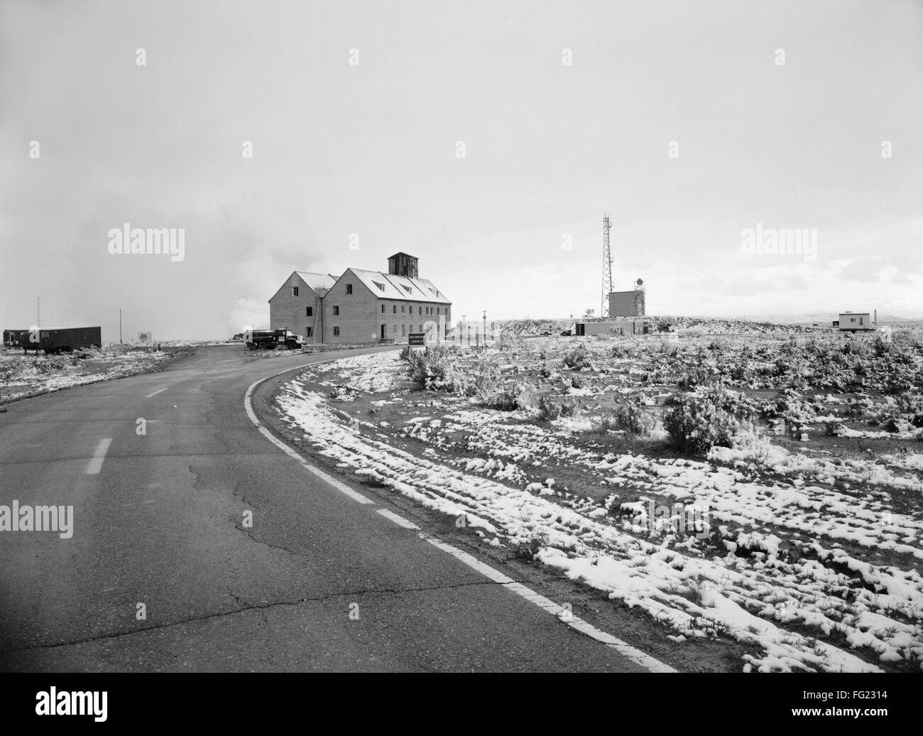 UTAH DUGWAY, 1994. /nView of the German village at the Dugway Proving