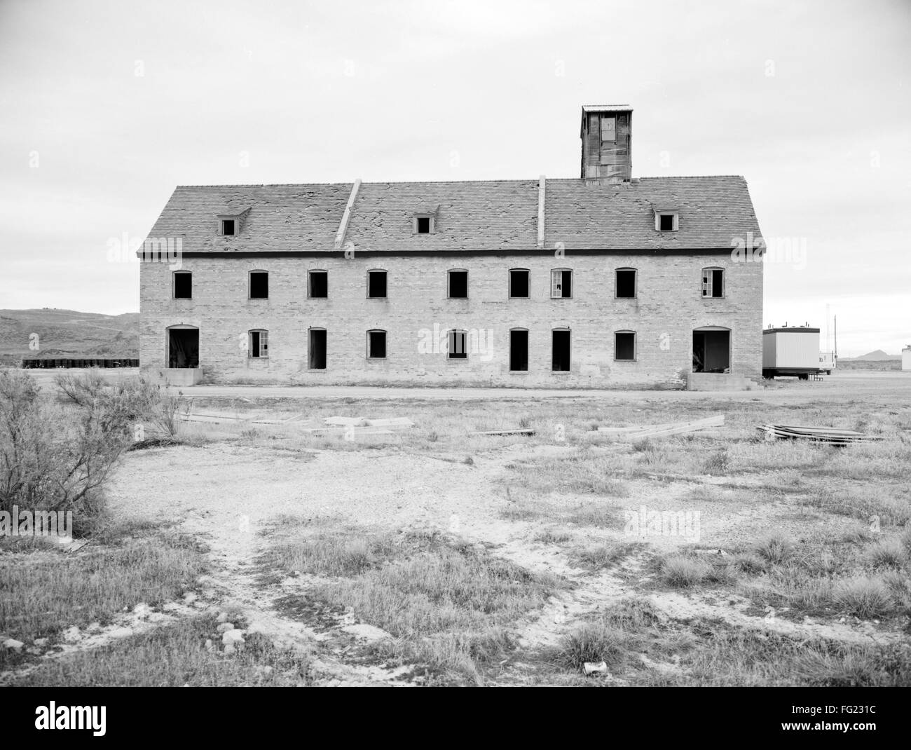 UTAH DUGWAY, 1994. /nView of the German village at the Dugway Proving