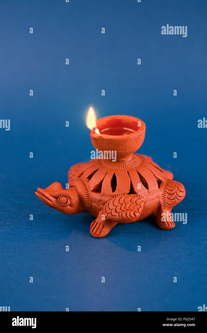 Oil lamp ; India Stock Photo Alamy