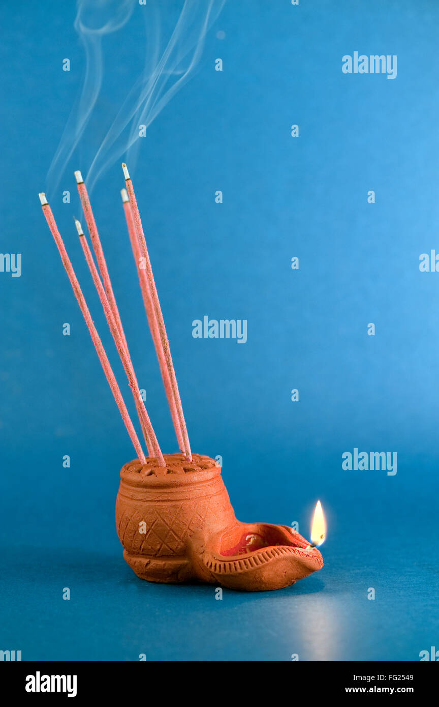Oil lamp ; India Stock Photo Alamy