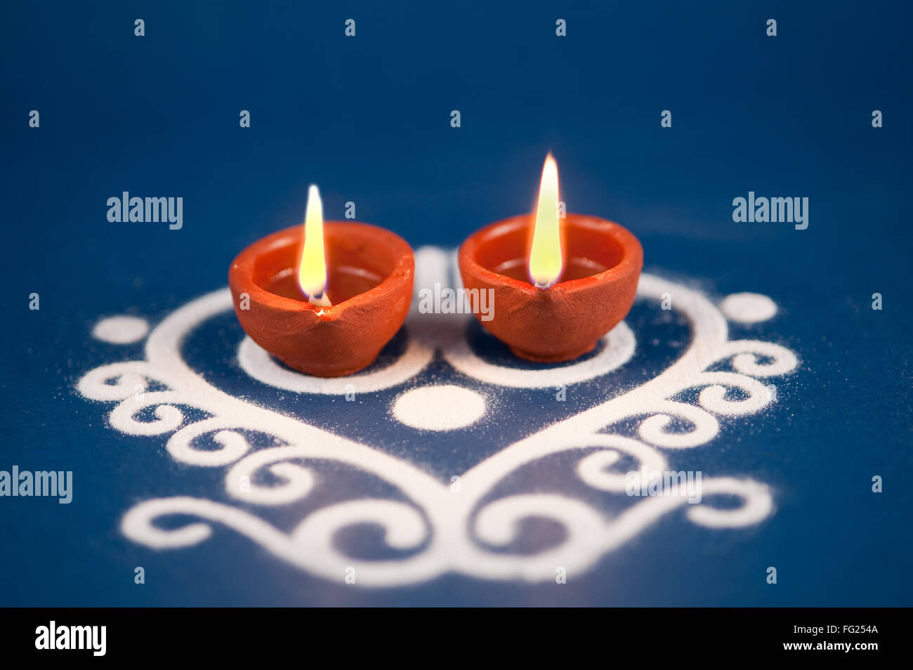 Oil lamp ; India Stock Photo Alamy