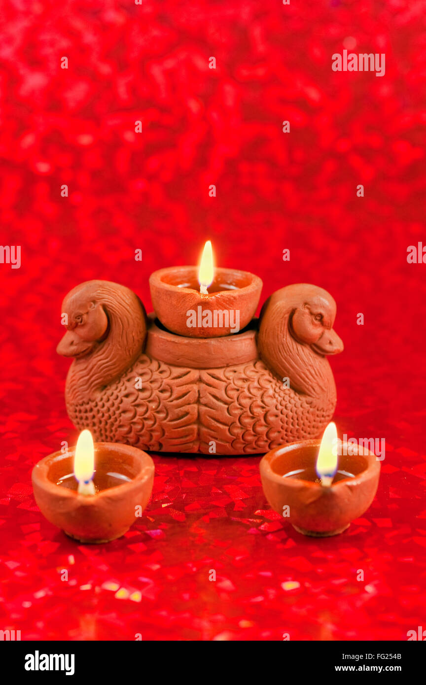 Oil lamp ; India Stock Photo Alamy