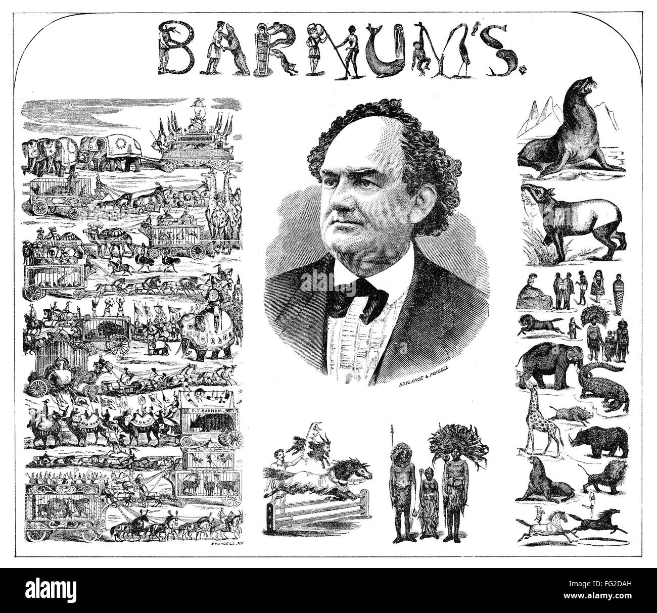 Ad Pt Barnum 1873 Namerican Advertisement For Pt Barnums Circus In New York City In 3784