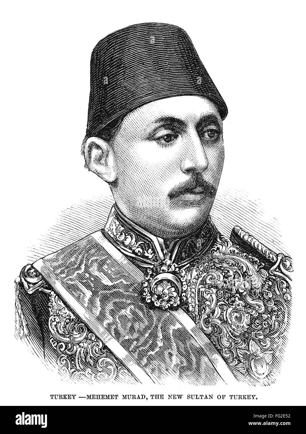 MURAD V (18401904). /nSultan of the Ottoman Empire, 1876. Wood