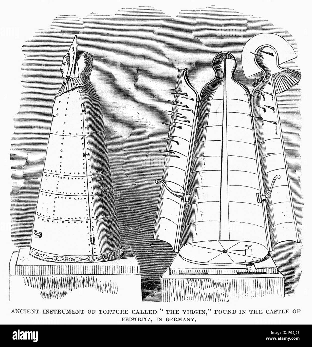 THE IRON VIRGIN. /nThe Iron Virgin, a Medieval execution device for