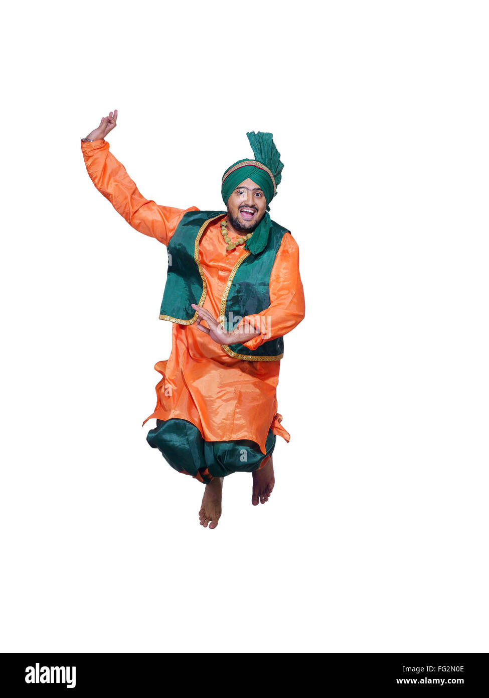 Dancer performing folk dance bhangra MR779F Stock Photo Alamy