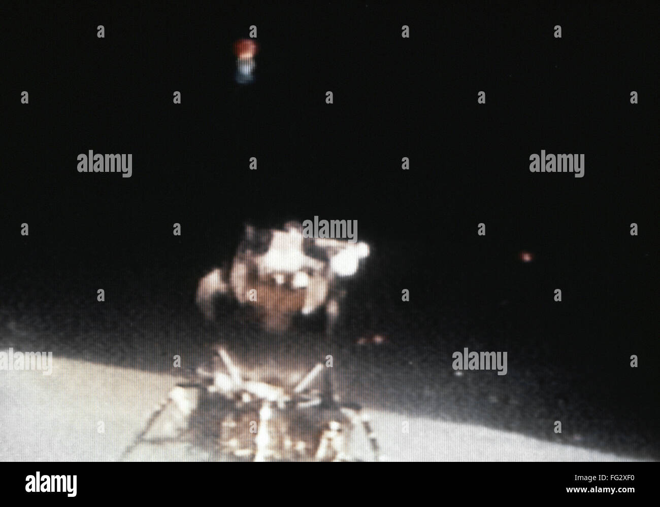 APOLLO 16 LIFTOFF, 1972. /nThe Apollo 16 Lunar Module 'Orion' lifting