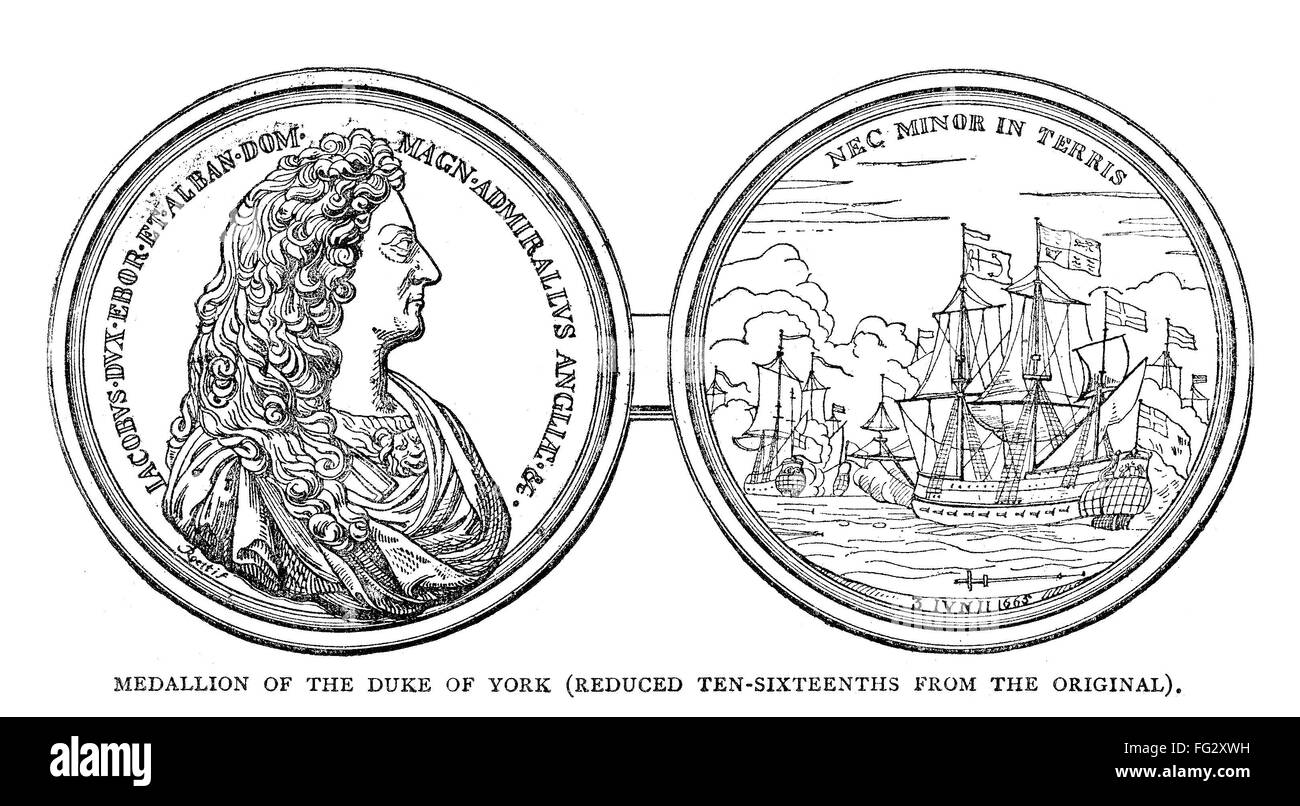 KING JAMES II OF ENGLAND /n(16331701). Medallion of King James II